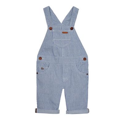 Boys' blue striped dungarees